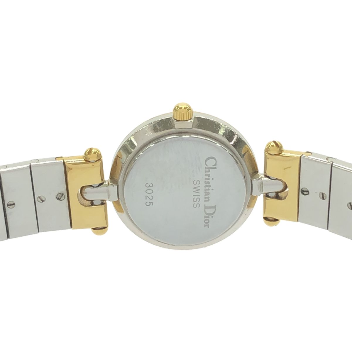 稼働 腕時計 Christian Dior ディオール 3025 クォーツ QZ ラウンド