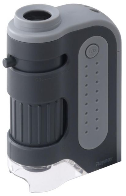 まとめ レイメイ藤井 ハンディ顕微鏡 ZOOM グレー RXT203N ×5セット