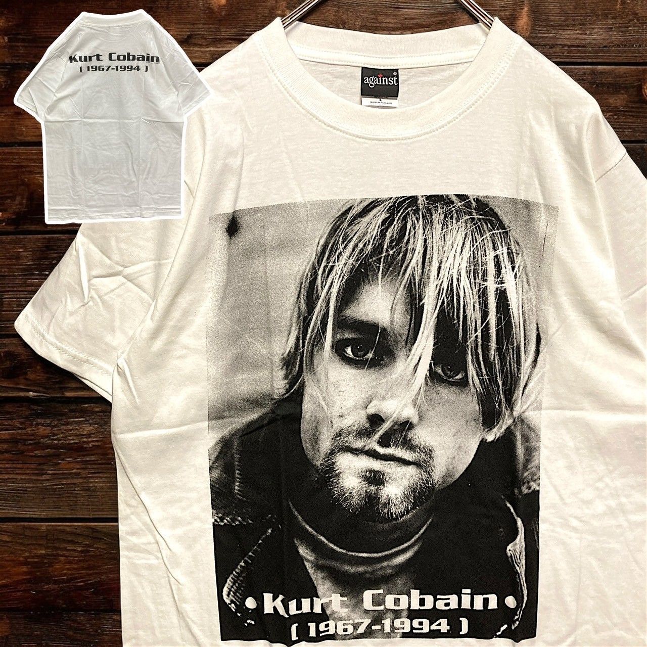 ⭐︎ NIRVANA カートコバーン ニルバーナ 白 バンド Tシャツ tee 