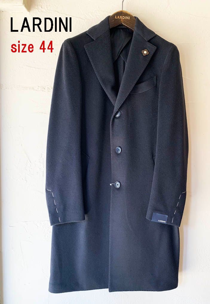 LARDINI ラルディーニ ウール100% コートジャケット ネイビー 44