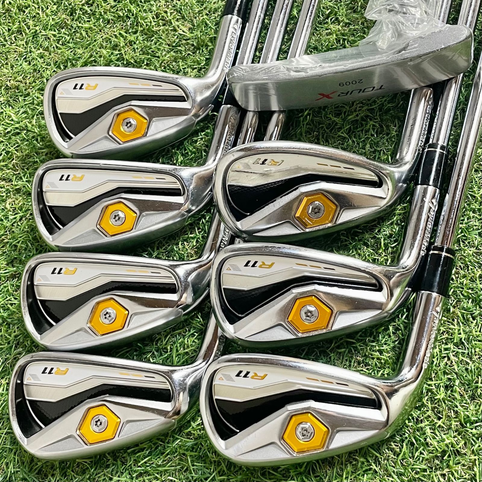 レフティ テーラーメイド バーナー メンズゴルフセット 11本 初心者 入門 左 貴重レフティ】TaylorMade R11 ゴルフクラブセット 11本 S