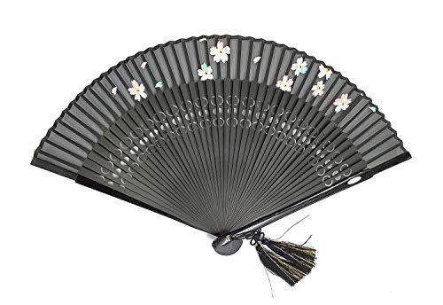 まるぽん☆ 宝扇堂 扇子 短地シルクペンテックス 桜 布張り扇子｜レディース