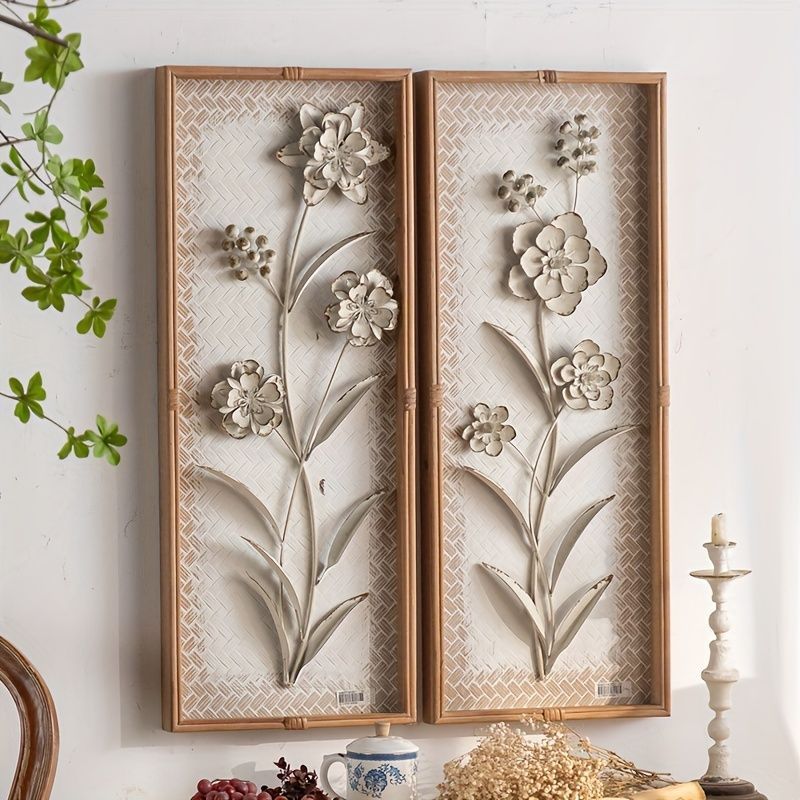 北欧ヴィンテージ 木製 ツバメの壁掛け 2つ 北欧ヴィンテージ 木製