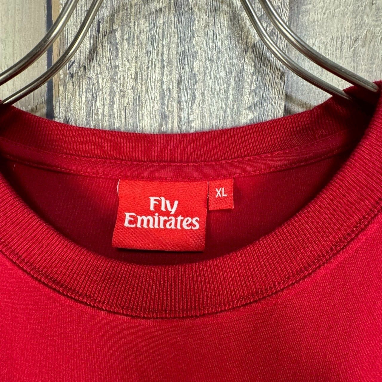 FLY Emirates フライエミレーツ アーセナル ロゴTシャツ 赤 カジュアル