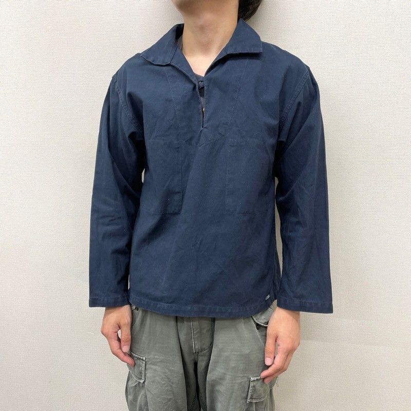 ヴィンテージ フレンチ フィッシャーマンシャツ  LEGLAZIK 古着 ユーロ ヴィンテージ 古着 フレンチワーク フィッシャーマンシャツ プル