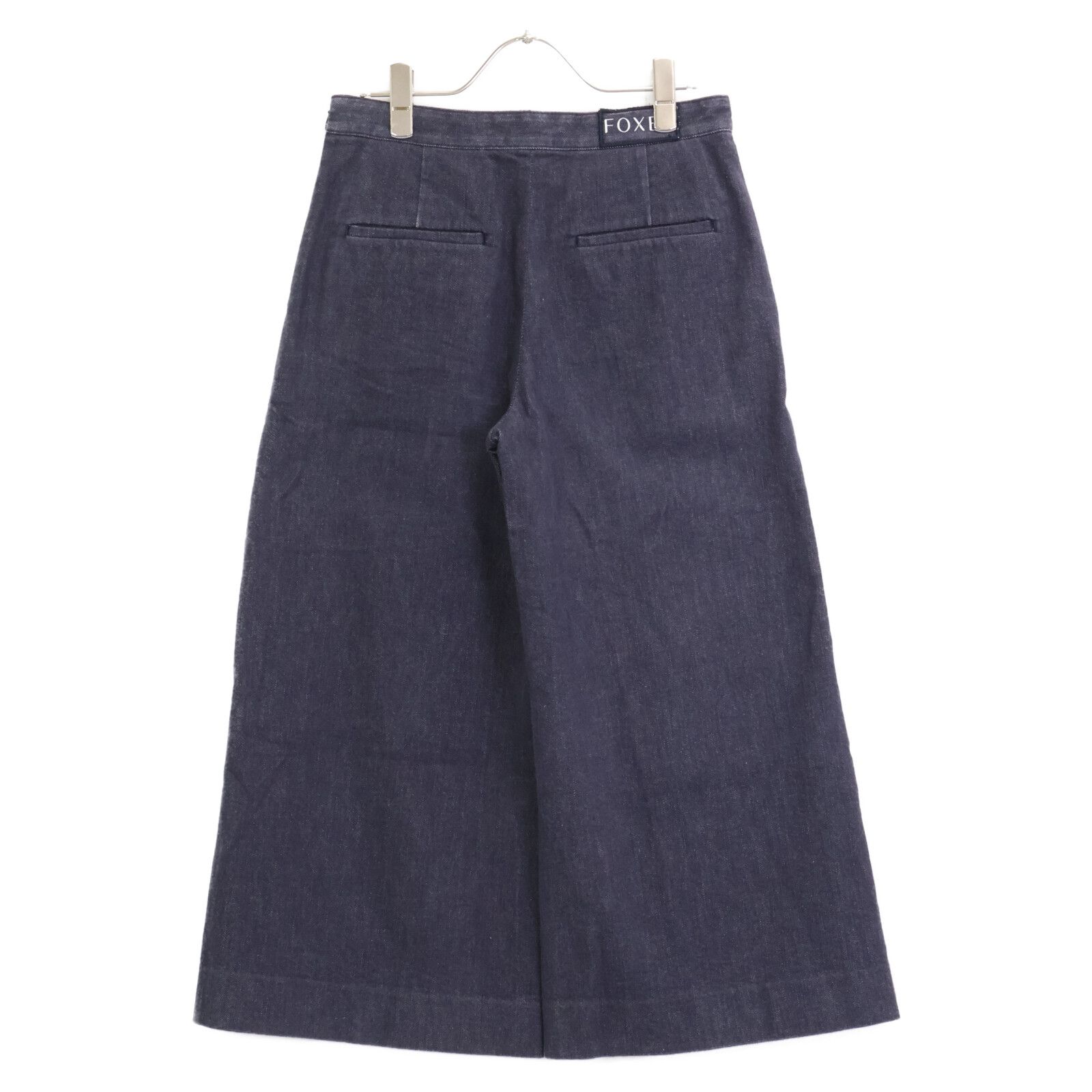 フォクシー FOXEY NEW YORK プロムナード ワイドパンツ ガウチョ FOXEY NEWYORKプロムナード ガウチョ ワイドパンツ 38 白 日本製