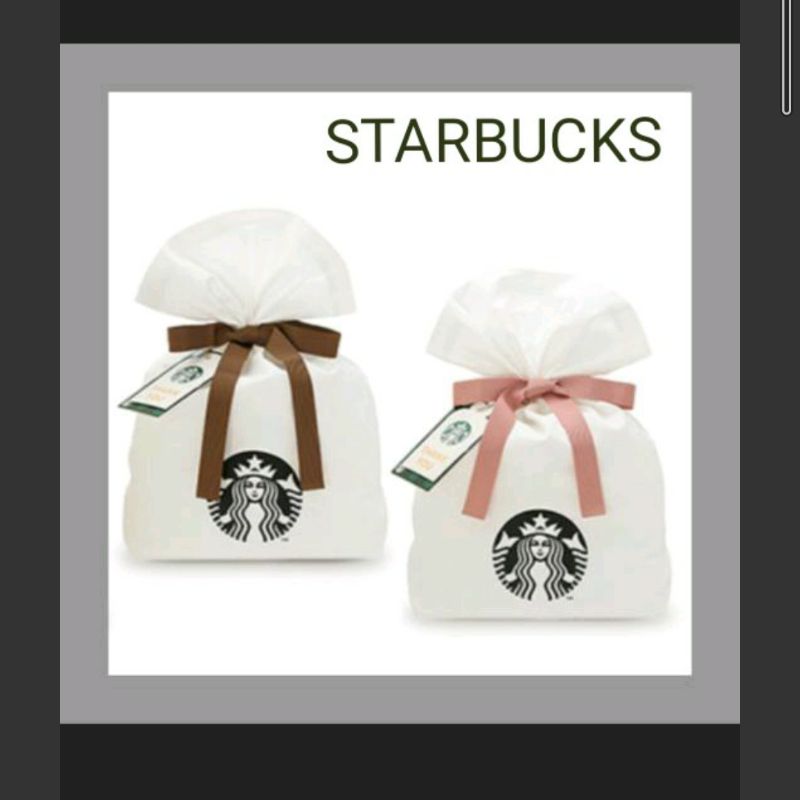 新品】スターバックス☆ギフト用 ラッピングバッグ 巾着袋