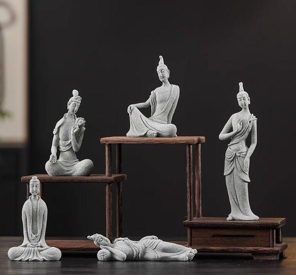 悟空【筋斗雲】石彫 書道具 文房具 装飾品 工芸品 美術品 置物