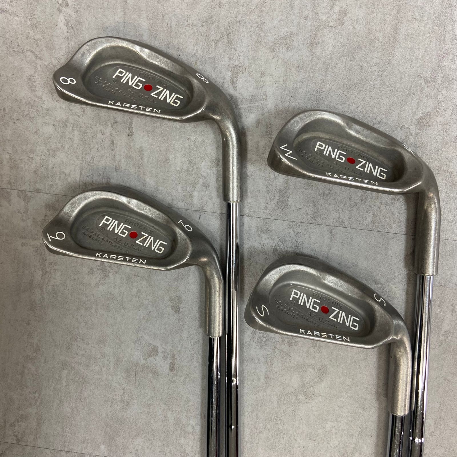 PING ZING メンズゴルフ アイアンセット 9本 右利き用 ピン 中古