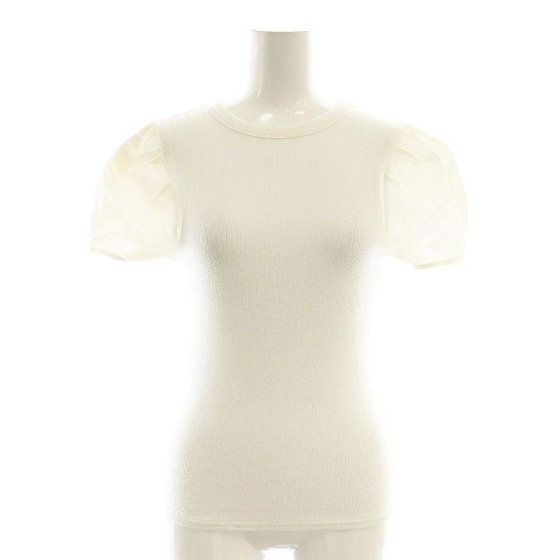 ボーダーズアットバルコニー　PUFF TEE active day today RIB PUFF TEE