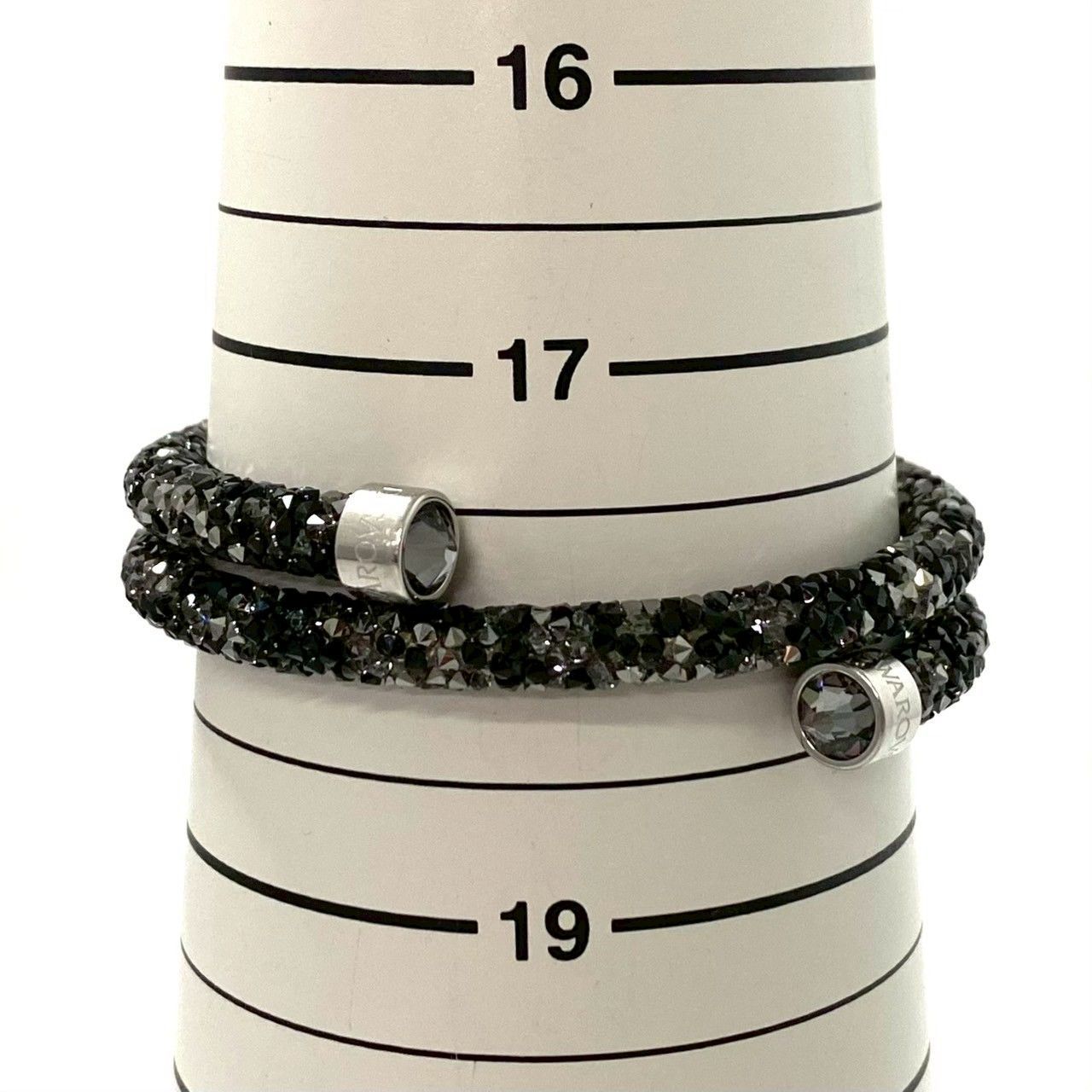 MU【SWAROVSKI】クリスタルダスト ダブル バングル ラインストーン