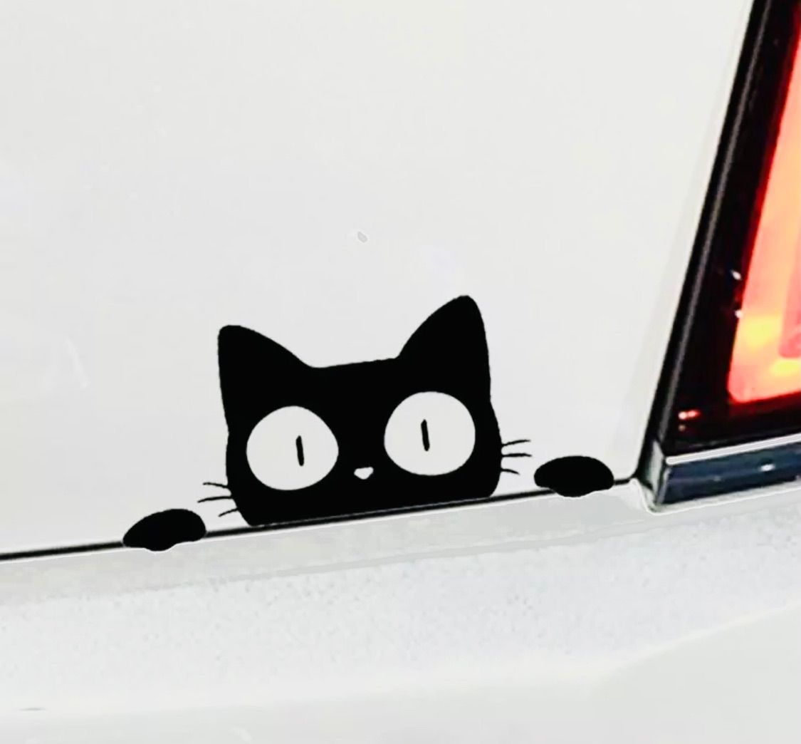 猫 ステッカー 車 ねこ 車アクセサリー おしゃれ 可愛い 雑貨 インテリアにも メルカリ