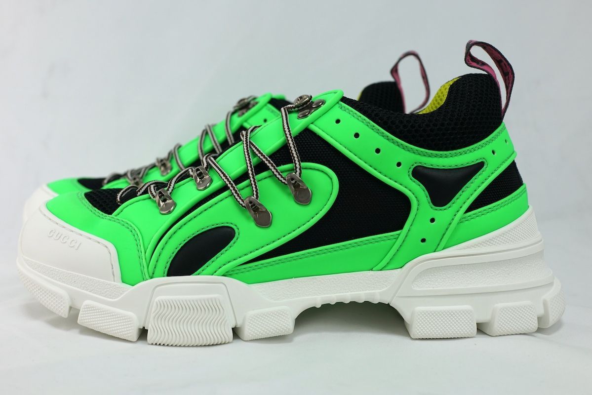 GUCCI グッチ フラッシュ トレック スニーカー ローカット ネオン