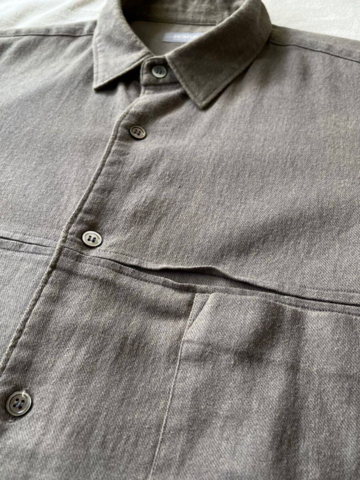 デカオム】80s COMME des GARCONS HOMME シャツ / コットン グレー