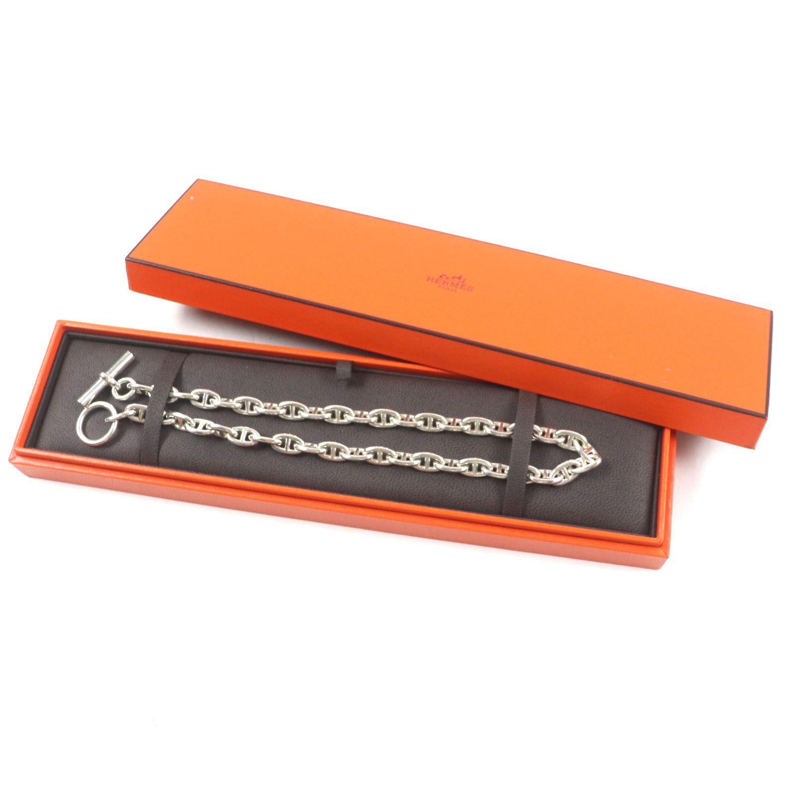 美品▽HERMES エルメス ヴィンテージ シェーヌダンクル PM 43