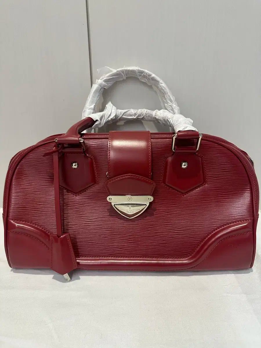 ルイヴィトン ボーリングGM バーガンディ トートバッグ