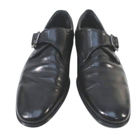 トッズ TOD S モンクストラップ ビジネスシューズ 5 ブラック 黒系 レザー イタリア製 ドレス ビジネスシューズ ブーツ 革靴