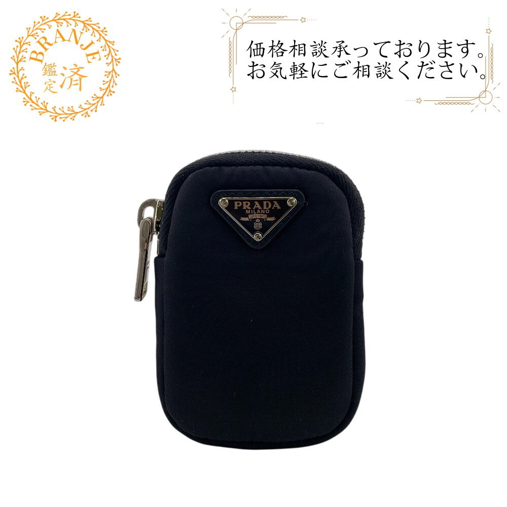 PRADA プラダ　イヤホンケース　コインケース　小物入れ　ミニポーチ 5％OFF フォロワークーポン！！】PRADA プラダ バッグチャーム