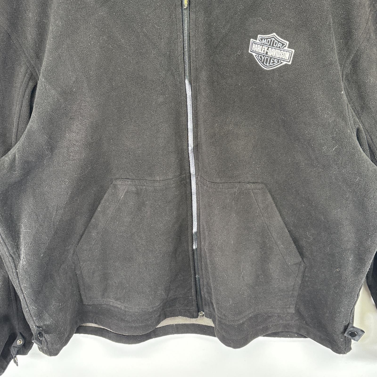 Harley-Davidson ハーレーダビッドソン　フリース　ジャケット　XL 古着 ハーレーダビッドソン HARLEY DAVIDSON フリースジャケット