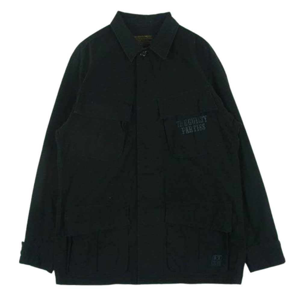 WACKO MARIA ワコマリア 天国東京 FATIGUE JACKET マリア プリント ファティーグ ジャケット ブラック系 S