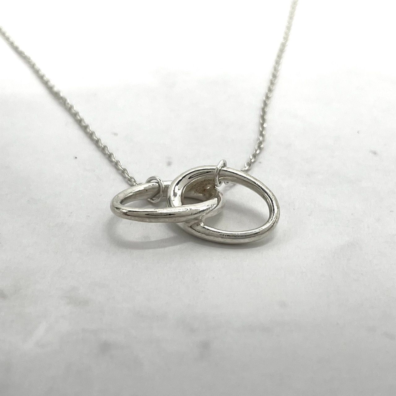 美品 TIFFANY & Co. ティファニー ネックレス ダブルループ