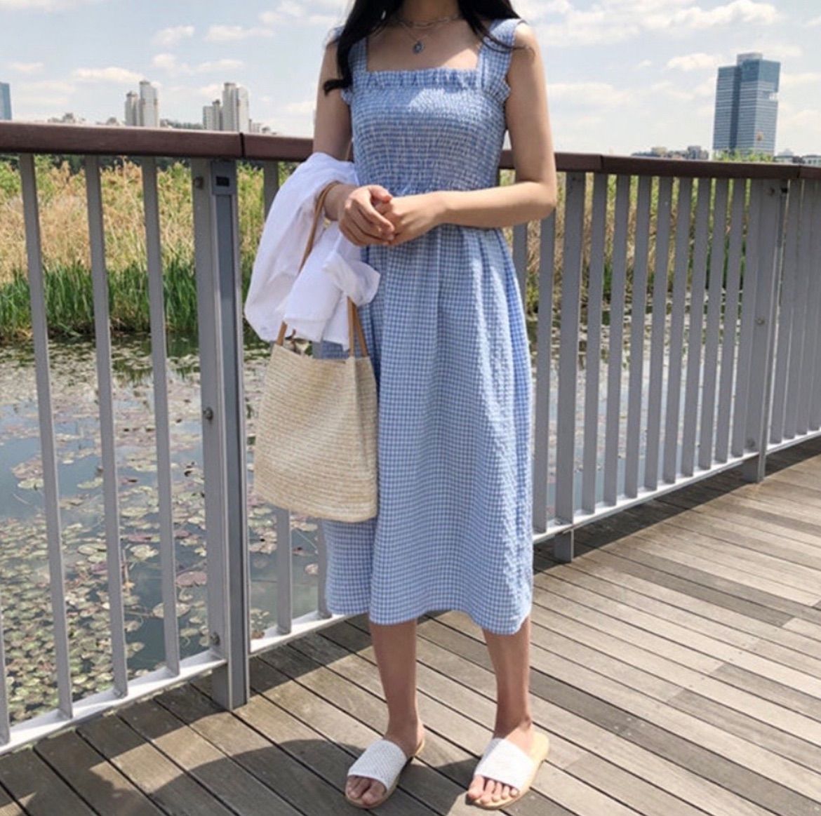 ストロー サマー バッグ ショルダー 夏 旅行 ビジネス カジュアル 