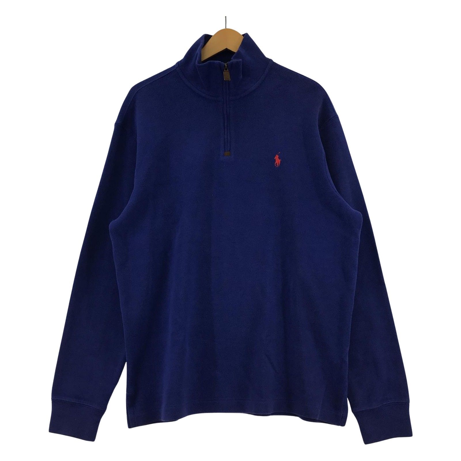 【超美品】大人気 ポロラルフローレン ハーフジップ スエット オーバーサイズ L 新品未使用】ポロラルフローレン大人気オーバーサイズハーフ