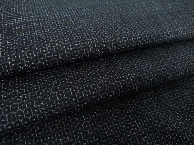 平和屋着物 男性 結城紬 80亀甲 総詰め 正絹 DAAY1115ps