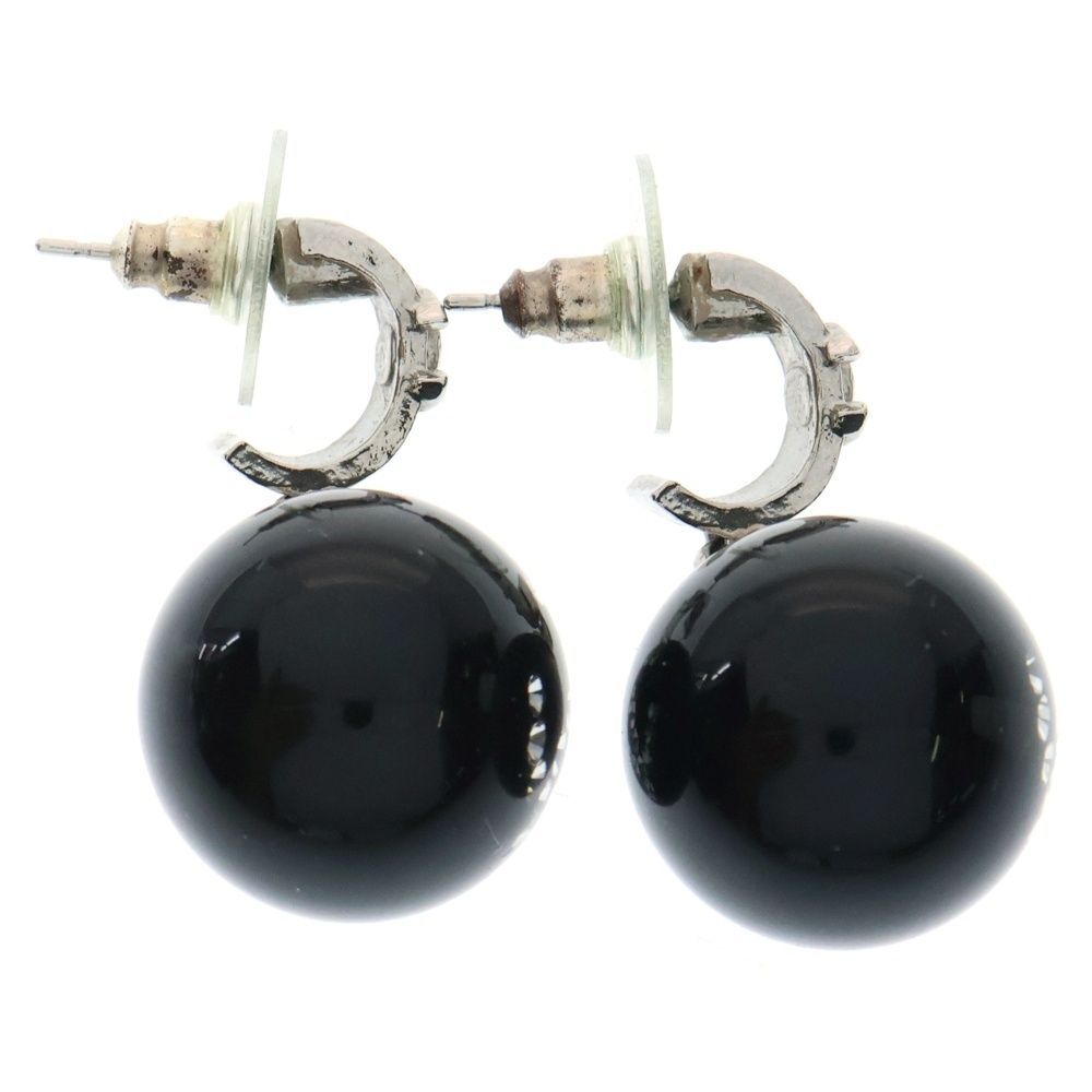 Sakuma　CHANEL シャネル　ブラックストーン　ピアス 明日着 限定 キラキラ♪ストーンxパール CCマークピアス CHANEL