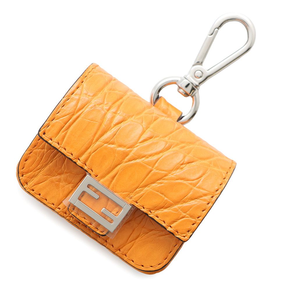 BOTTEGA VENETA シリコン イヤホンケース オレンジ □新品同様□ BOTTEGA VENETA ボッテガヴェネタ イントレチャート