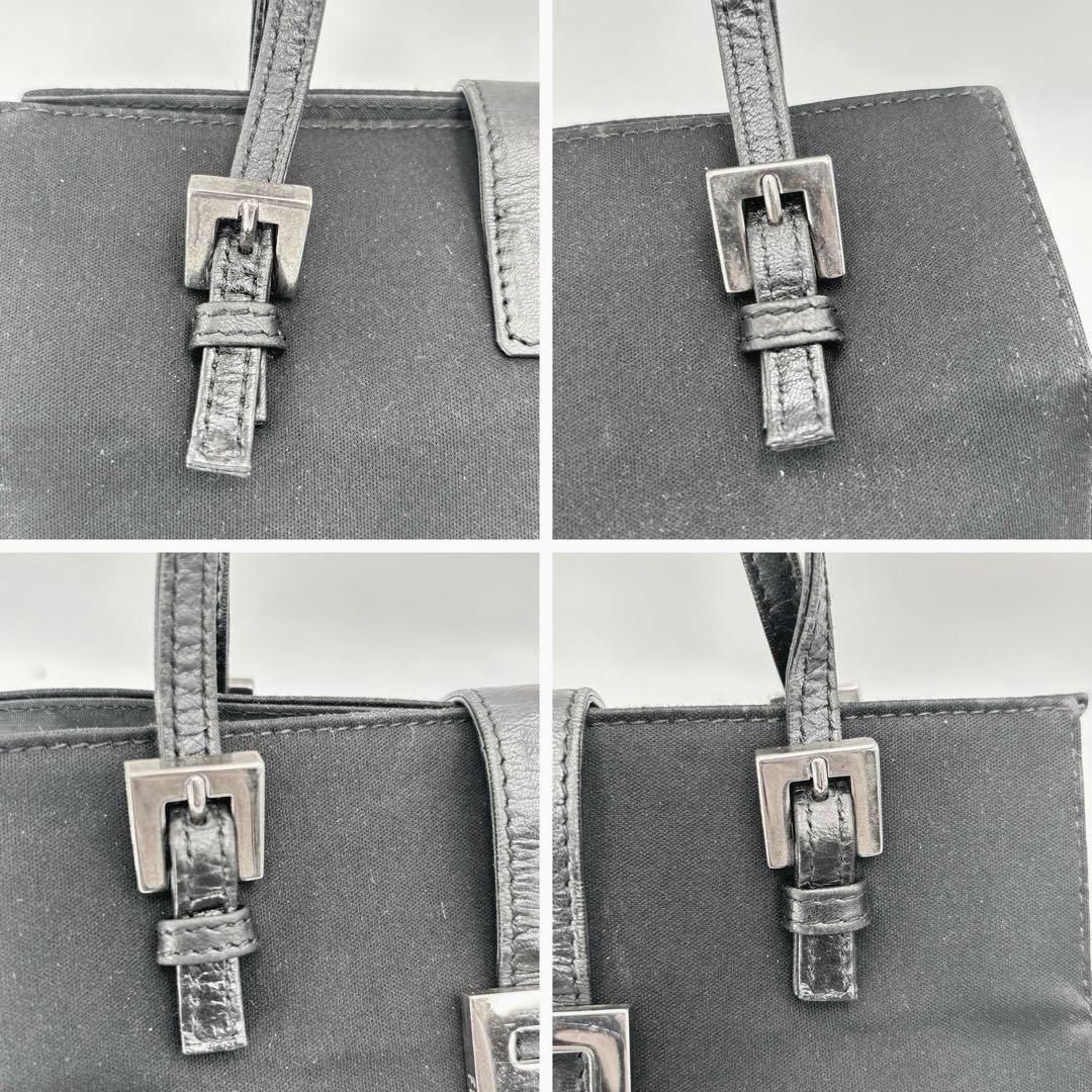 FENDI フェンディ ミニマンマトート ハンドバッグ 黒 ジャージ