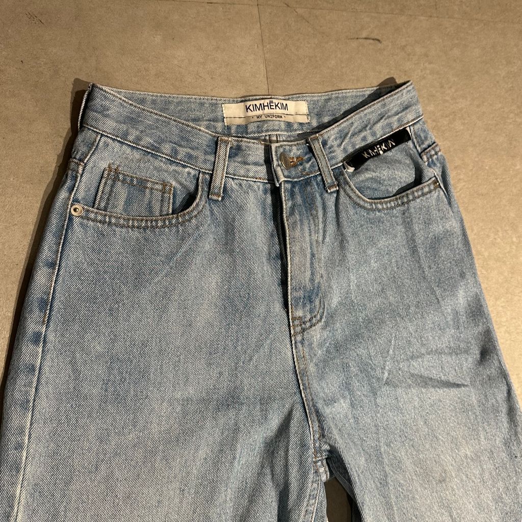 【KIMHEKIM】ストレートレッグジーンズ（ブルー） Category: Trousers - KIMHĒKIM