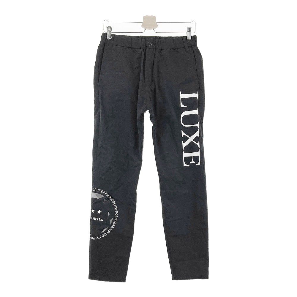 サイズ M LUXEAKMPLUS リュクスエイケイエムプラス 裏メッシュ ナイロンパンツ ブラック系 240101432784 ゴルフウェア メンズ ストスト
