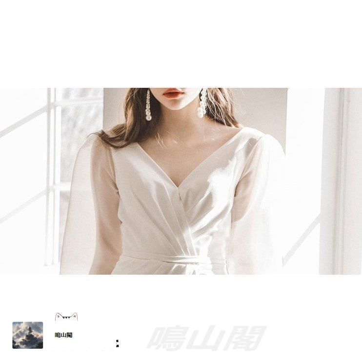 ウエディングドレス ロングドレス 結婚式 二次会 花嫁 白 大きいサイズ エンパイアライン スレンダーライン トレーンドレス ウエストマークWP数量 価格926