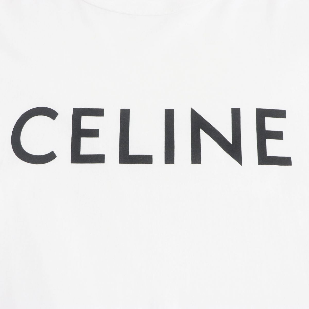 美品□CELINE/セリーヌ 2X681671Q ロゴプリント コットン100％ 半袖