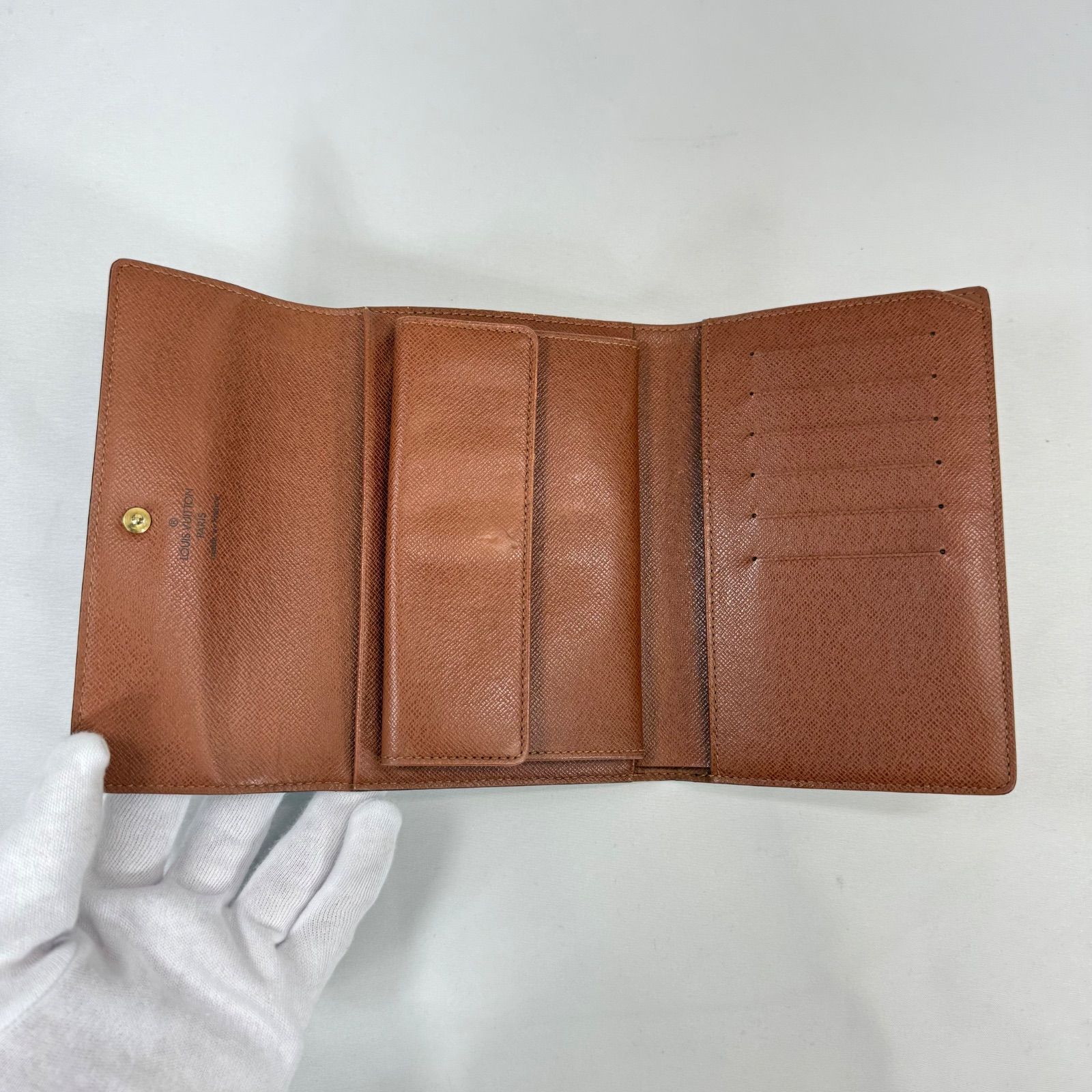 LOUIS VUITTON モノグラム ポルトトレゾール エテュイ パピエ LOUIS VUITTON ルイヴィトン 三つ折り財布 ポルト トレゾール