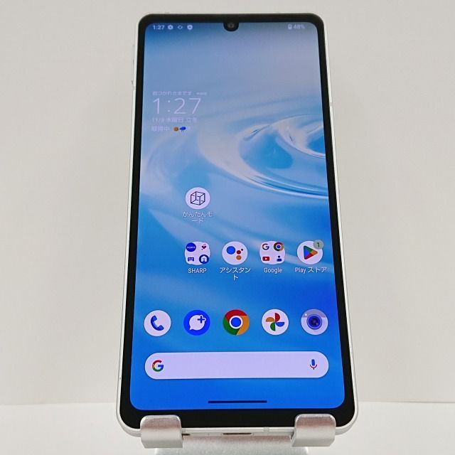AQUOS sense6 SHG05 au シルバー 送料無料 本体 c04102