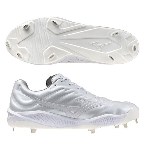  野球 MIZUNO ミズノ 一般 ウレタンソールスパイク 埋め込み金具 樹脂底 クッションレボプロ 2 E相当 ホワイト P革不可 シューズ 野球