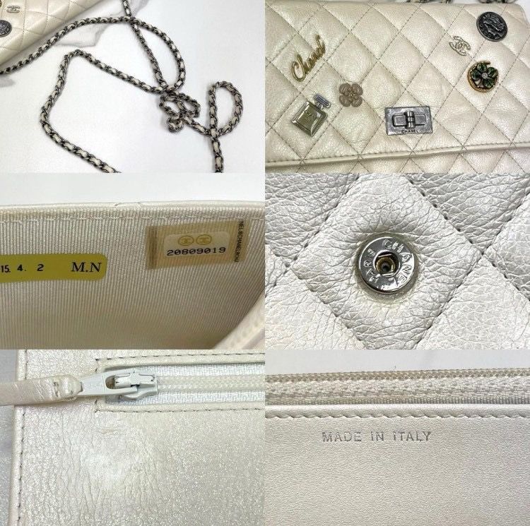 シャネル チェーンウォレット マトラッセ 2.55金具 A80442 20番台