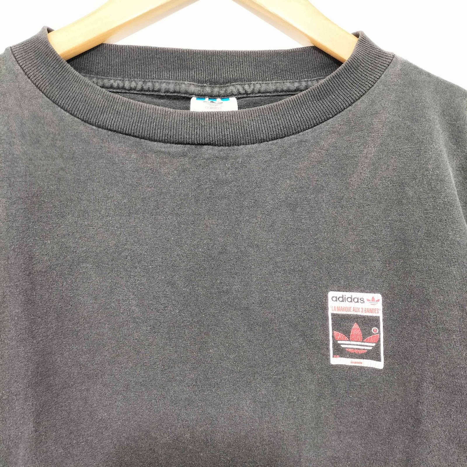 アディダス adidas 80-90S USA製 万国旗タグ 両面プリント S/S アディダス adidas 80-90S USA製 万国旗タグ 両面プリント S/S