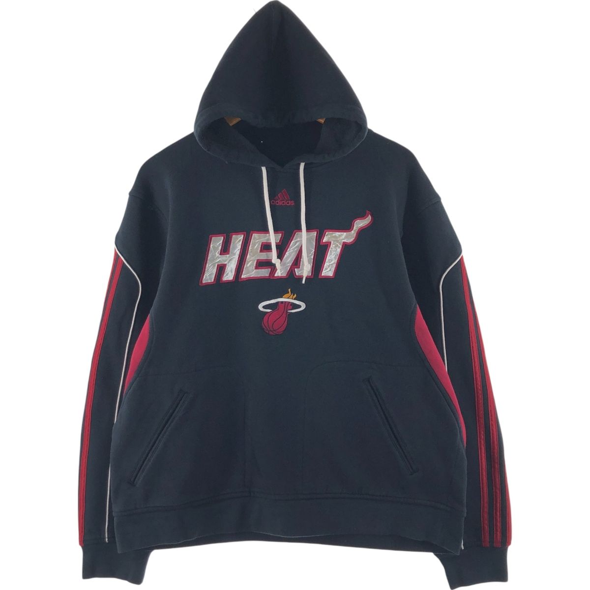 古着 アディダス adidas NBA MIAMI HEAT マイアミヒート スウェットプルオーバーパーカー メンズL相当/eaa489617 -  メルカリ