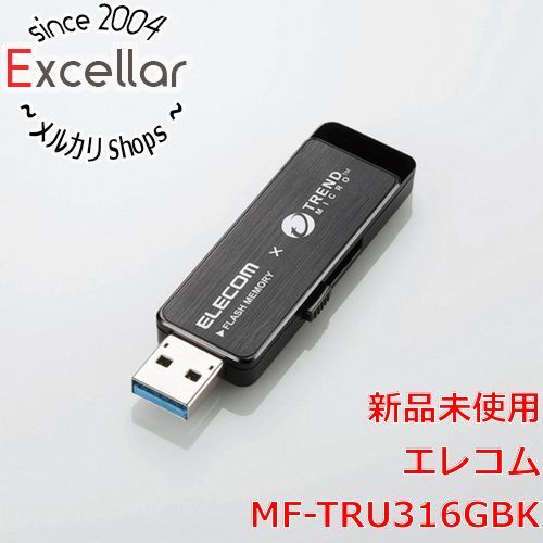 [bn:10] ELECOM　ウイルスチェック機能付USBメモリ MF-TRU316GBK