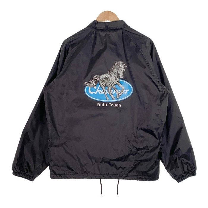 CHALLENGER チャレンジャー IRON HORSE COACH JACKET アイアンホース プリント コーチジャケット ブラック ナイロン Size L