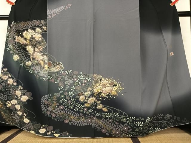 平和屋着物○吉乃一廉 幻の辻が花 訪問着 手描き 暈し染め 金彩 正絹  