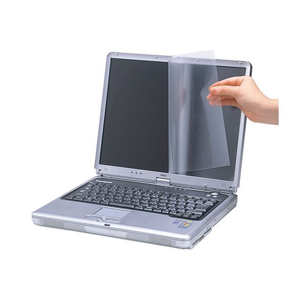 （まとめ） サンワサプライ 液晶保護フィルム反射防止タイプ 15.4型ワイド対応 LCD-154W 1枚 