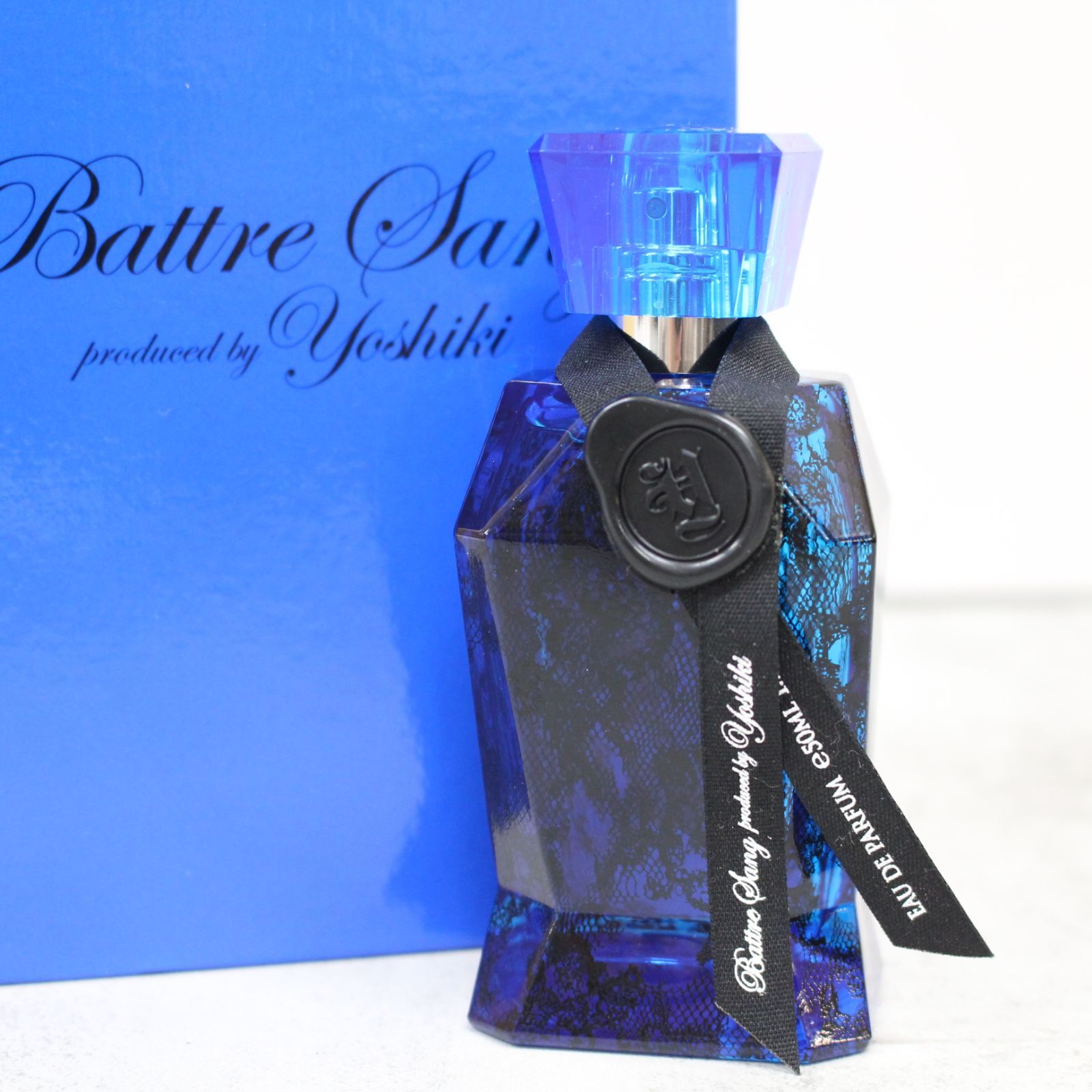 S014)【人気♪】Battre Sang produced by Yoshiki EDP 50ml 香水 バトゥ サン プロデュースド バイ ヨシキ  X JAPAN サファイアブルー