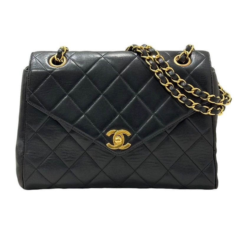 CHANEL シャネル マトラッセ25 ブラック ラムスキン ショルダー