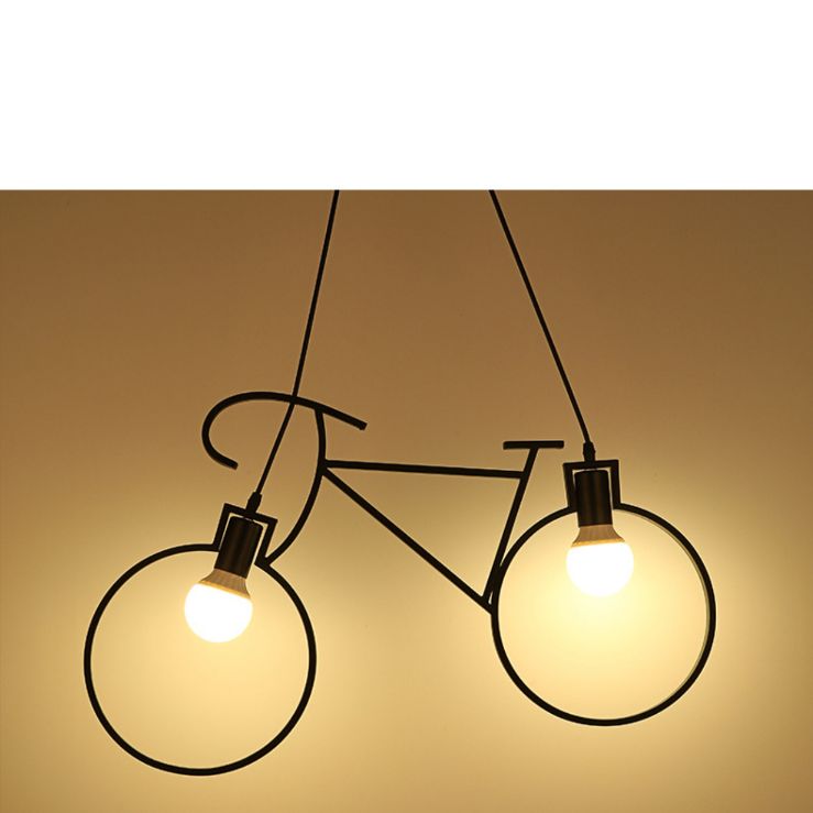 自転車天井シャンデリア LED エジソン電球サービスで付き - SS電気