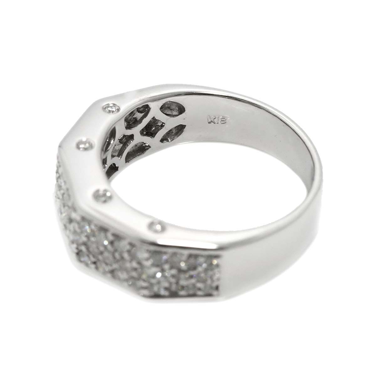 リング 11.5号 ダイヤ 0.90ct K18 WG ホワイトゴールド 750 指輪