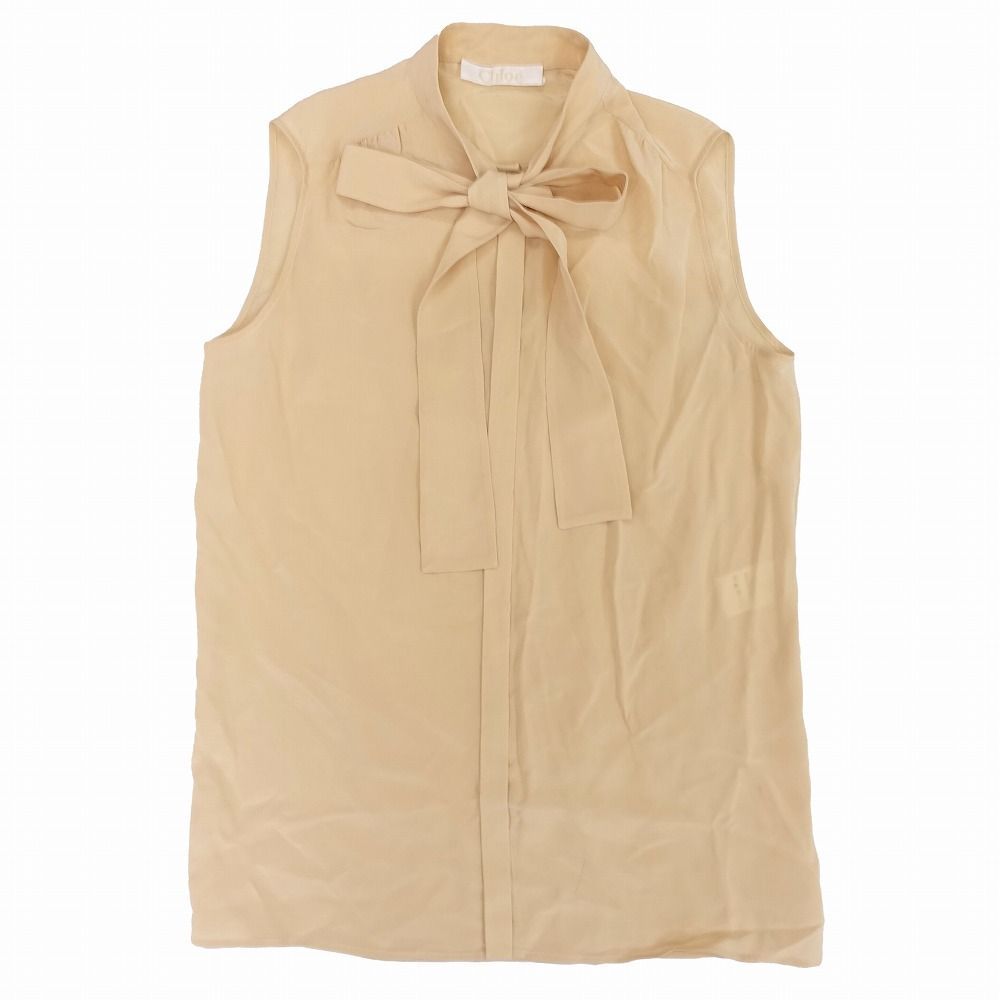 Chloe クロエ ボウタイ リボン ブラウス シャツ 比翼 Chloe クロエ ボウタイ リボン ブラウス シャツ 比翼
